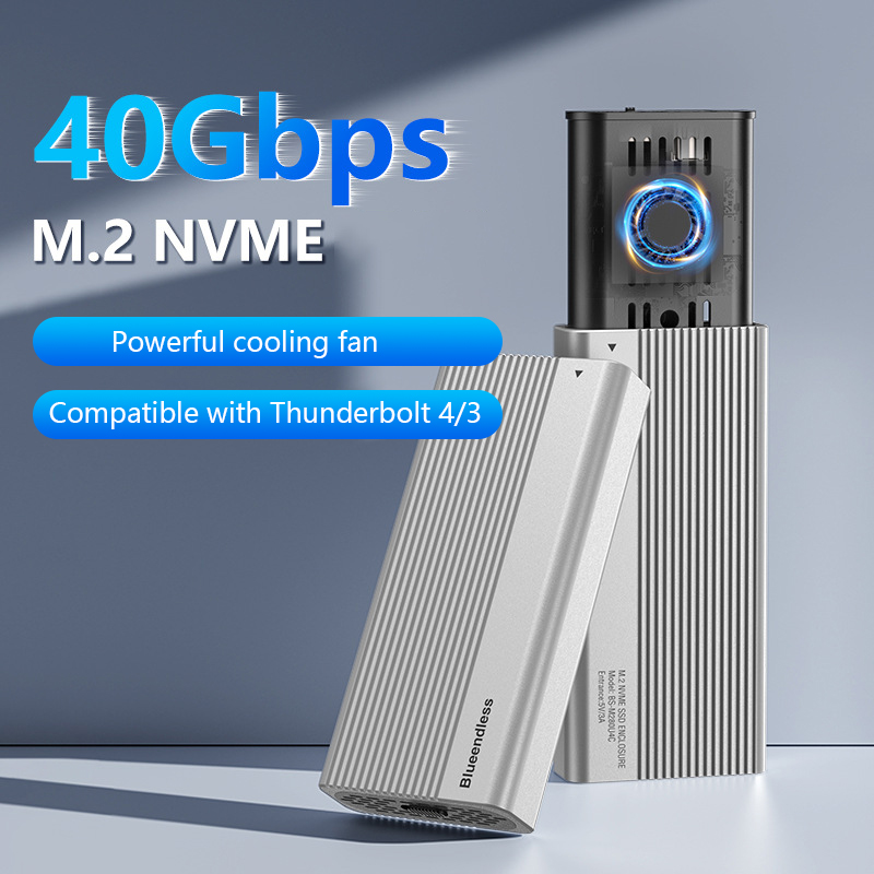 Usb4 40Gbps External Ssd 8Tb - Tragbares USB4 M.2 NVMe SSD-Gehäuse für