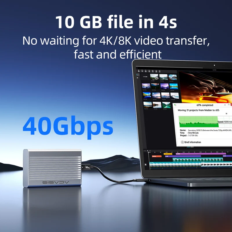 Acasis 40Gbps USB4 M.2 NVMe SS – Usb4 40Gbps External Ssd 8Tb Bewertung und Preis