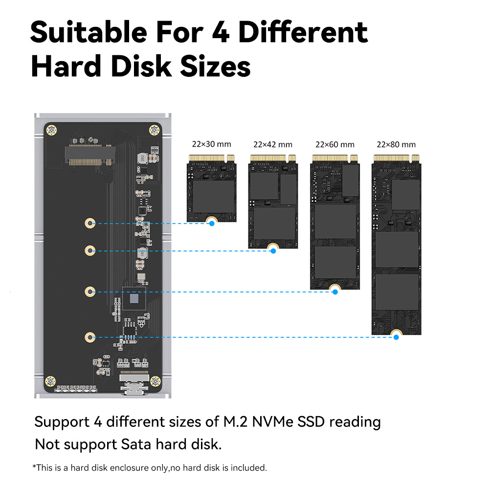 Lüfterloses 40 Gbit/s USB4 Thu – Usb4 40Gbps External Ssd 8Tb Bewertung und Preis